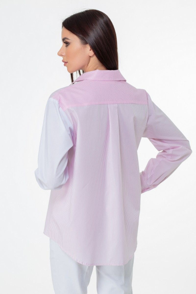 Блуза Anelli 893 бело-розовый - фото 6