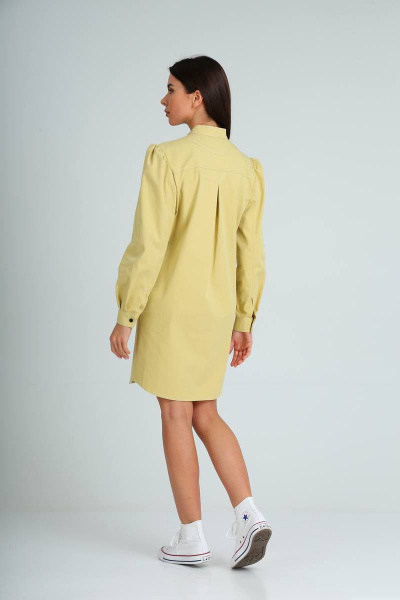 Платье Vilena 707 светло-желтый - фото 5