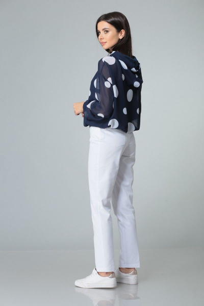 Блуза, брюки, топ Арита-Denissa 1351 белый - фото 2
