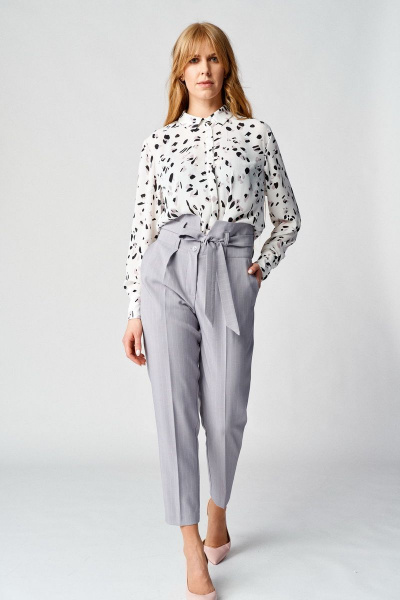 Блуза, брюки Almirastyle 142 серый - фото 1