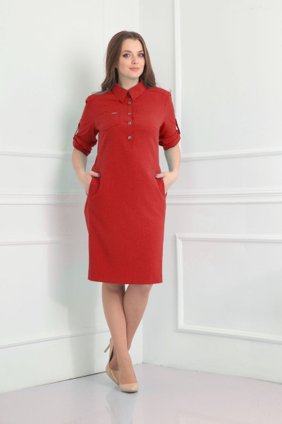 Платье Fortuna. Шан-Жан 628 красный - фото 1