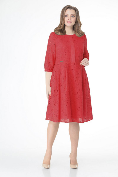 Платье VOLNA 1195 красный - фото 1