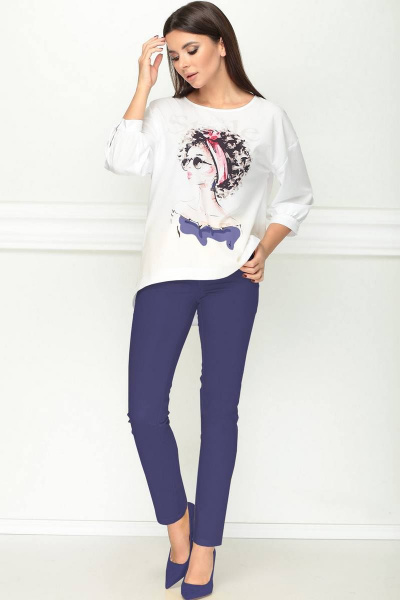 Блуза, брюки LeNata 21184 фиолет - фото 3