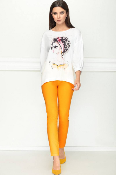 Блуза, брюки LeNata 21184 оранжевый - фото 1