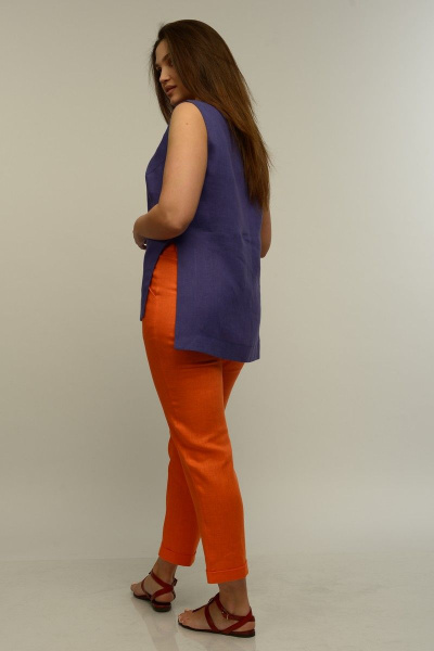Блуза, брюки MALI 721-036 фиолетовый/оранжевый - фото 9