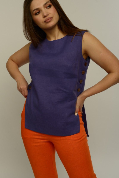 Блуза, брюки MALI 721-036 фиолетовый/оранжевый - фото 8