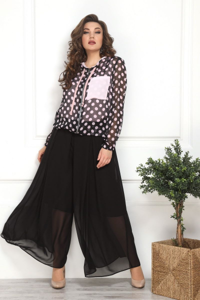Блуза, брюки, топ Solomeya Lux 808/809 черный - фото 1