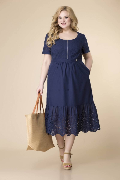 Платье Romanovich Style 1-2145 синий - фото 2
