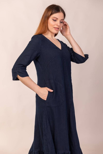 Платье Ружана 445-2 синий - фото 1