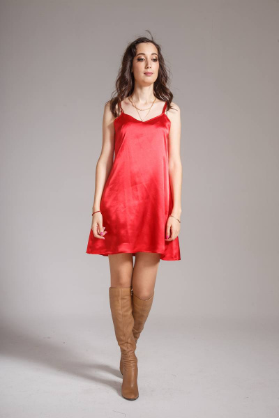 Платье AMORI 9320 красный - фото 1