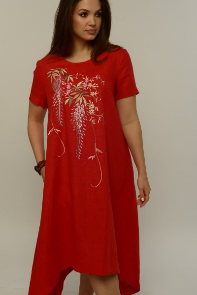 Платье MALI 419-017 красный - фото 7