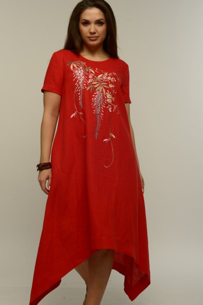 Платье MALI 419-017 красный - фото 4