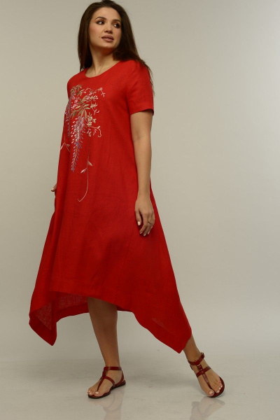Платье MALI 419-017 красный - фото 3