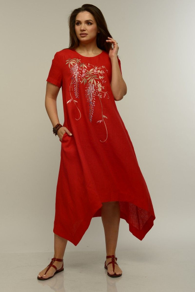Платье MALI 419-017 красный - фото 2