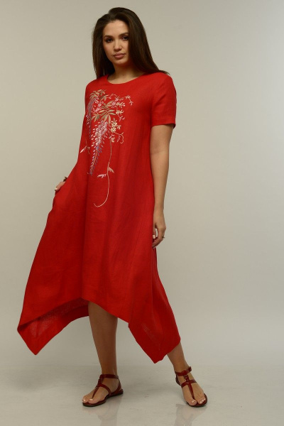 Платье MALI 419-017 красный - фото 1
