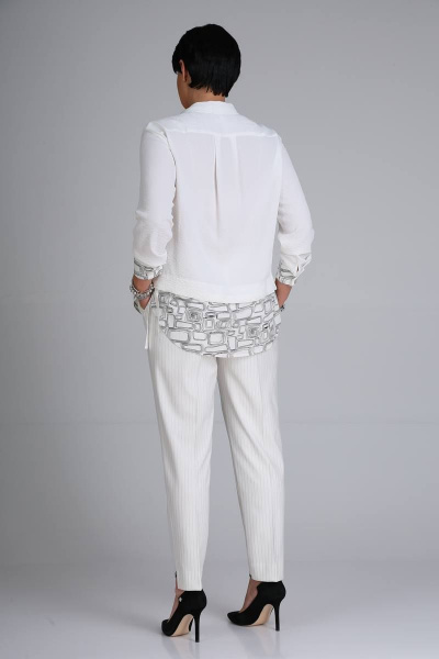 Блуза, брюки ZigzagStyle 382 белый - фото 5