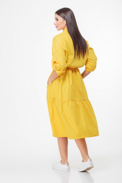 Платье Anelli 1002 желтый - фото 12
