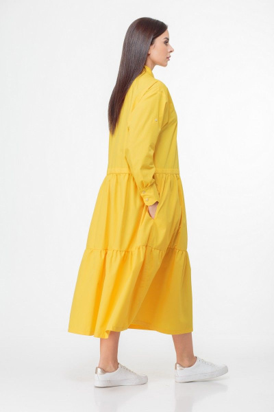 Платье Anelli 1002 желтый - фото 11