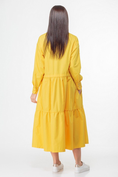 Платье Anelli 1002 желтый - фото 10