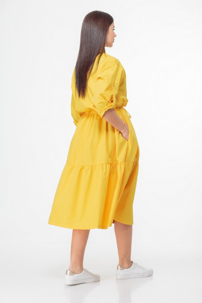 Платье Anelli 1002 желтый - фото 5