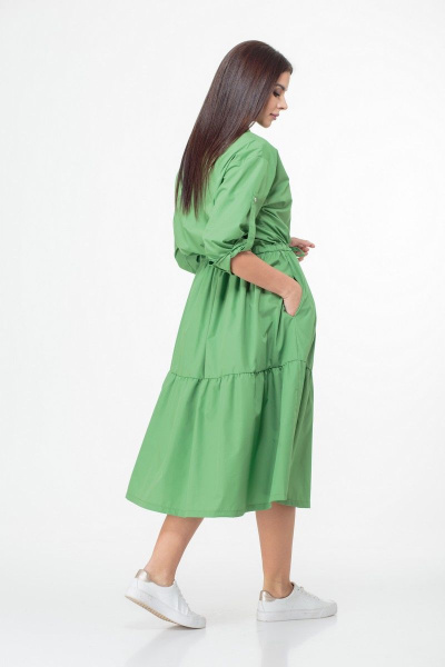 Платье Anelli 1002 зеленый - фото 14