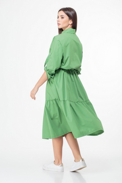 Платье Anelli 1002 зеленый - фото 13