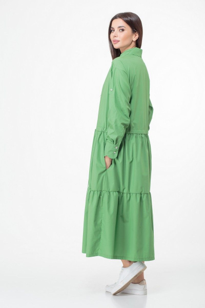 Платье Anelli 1002 зеленый - фото 11