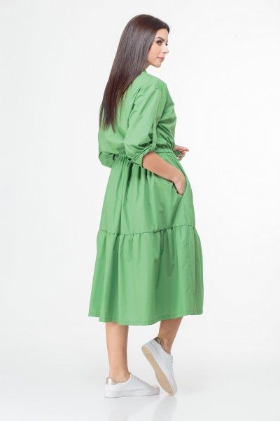Платье Anelli 1002 зеленый - фото 6