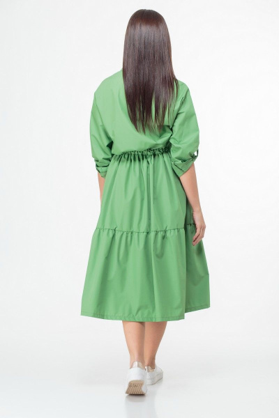 Платье Anelli 1002 зеленый - фото 3