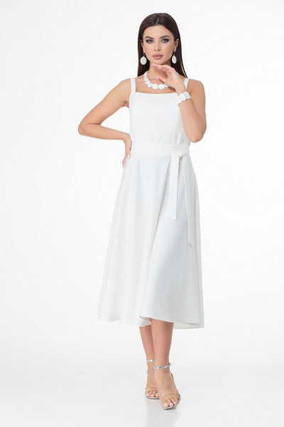 Жакет, платье T&N 7028 василек-белый - фото 2