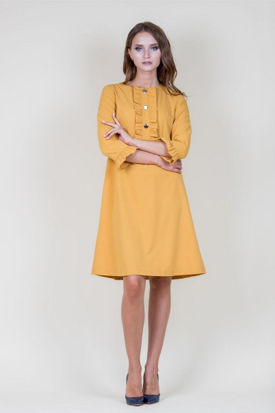Платье S. Veles 3-156 желтый - фото 2