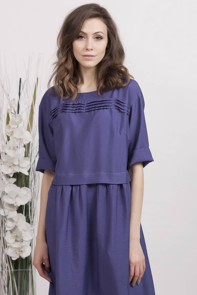 Платье Achosa 3688 фиолетовый - фото 3