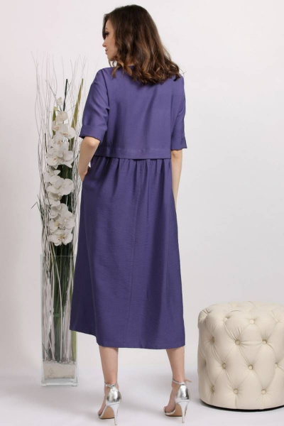 Платье Achosa 3688 фиолетовый - фото 2