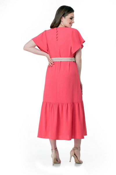 Платье Мишель стиль 953 розово-кораловый - фото 2