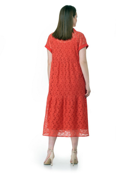Платье Мишель стиль 955 красный - фото 3