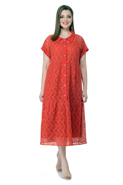 Платье Мишель стиль 955 красный - фото 1
