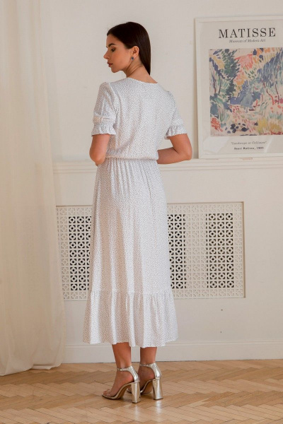 Платье LadisLine 1230 белый - фото 3