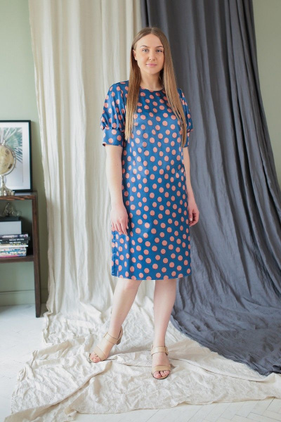 Платье Karina deLux B-269 синий - фото 1