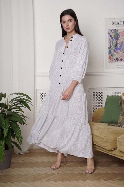 Платье LadisLine 1225 белый - фото 1