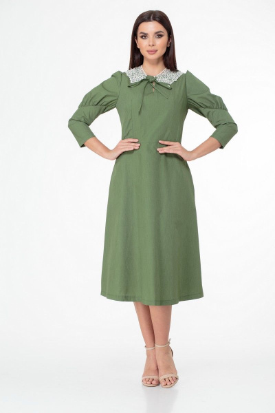 Платье Anelli 1000 зеленый - фото 8