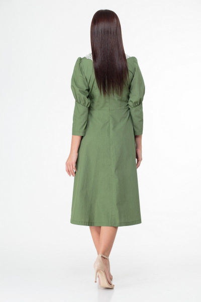 Платье Anelli 1000 зеленый - фото 7