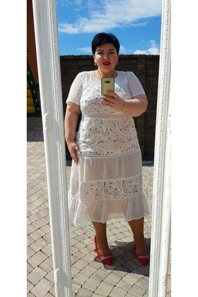 Платье Vittoria Queen 14093 яично-белый - фото 3