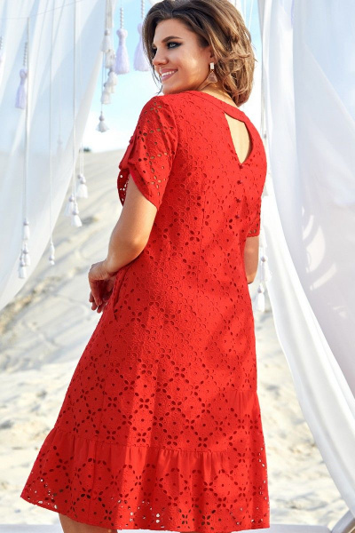Платье Vittoria Queen 12503 красный - фото 4