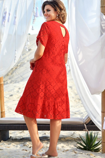 Платье Vittoria Queen 12503 красный - фото 3