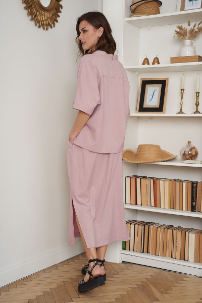 Блуза, юбка Fantazia Mod 3919 розовый - фото 3
