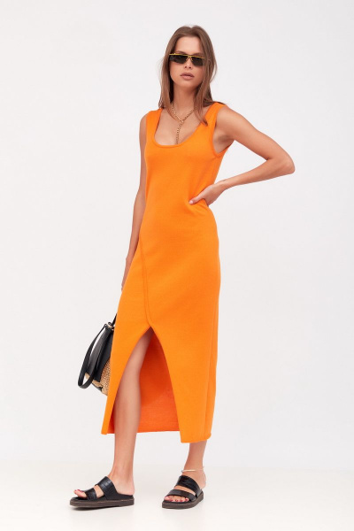 Платье Favorini 31640 оранж - фото 1