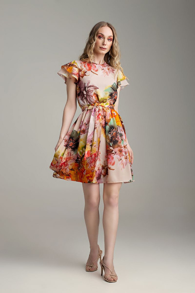 Платье MARIKA 422 цветной_принт - фото 2