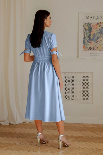 Платье LadisLine 1351 голубой - фото 3