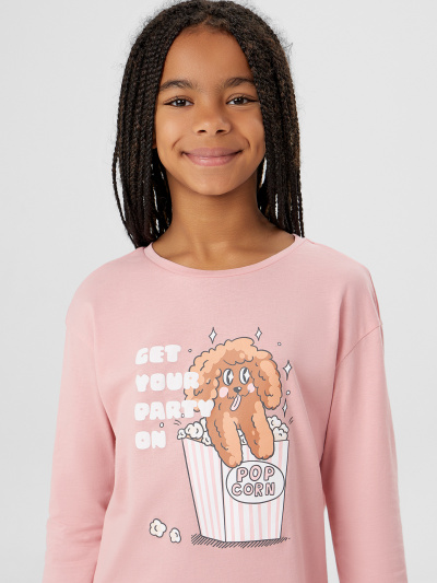 Сорочка Mark Formelle 577727/25-35483ПП-0 пыльная_роза_печать_1_сл_на_пол - фото 3