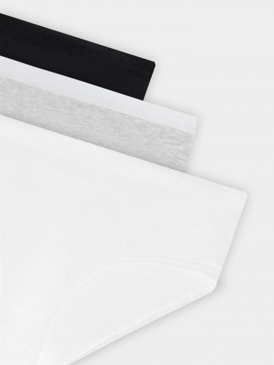 Трусы Mark Formelle 417749-3/25-15-36906Б-5 белый_серый_меланж_4306_А_черный - фото 1